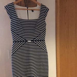Ann Taylor Blue/White Dress